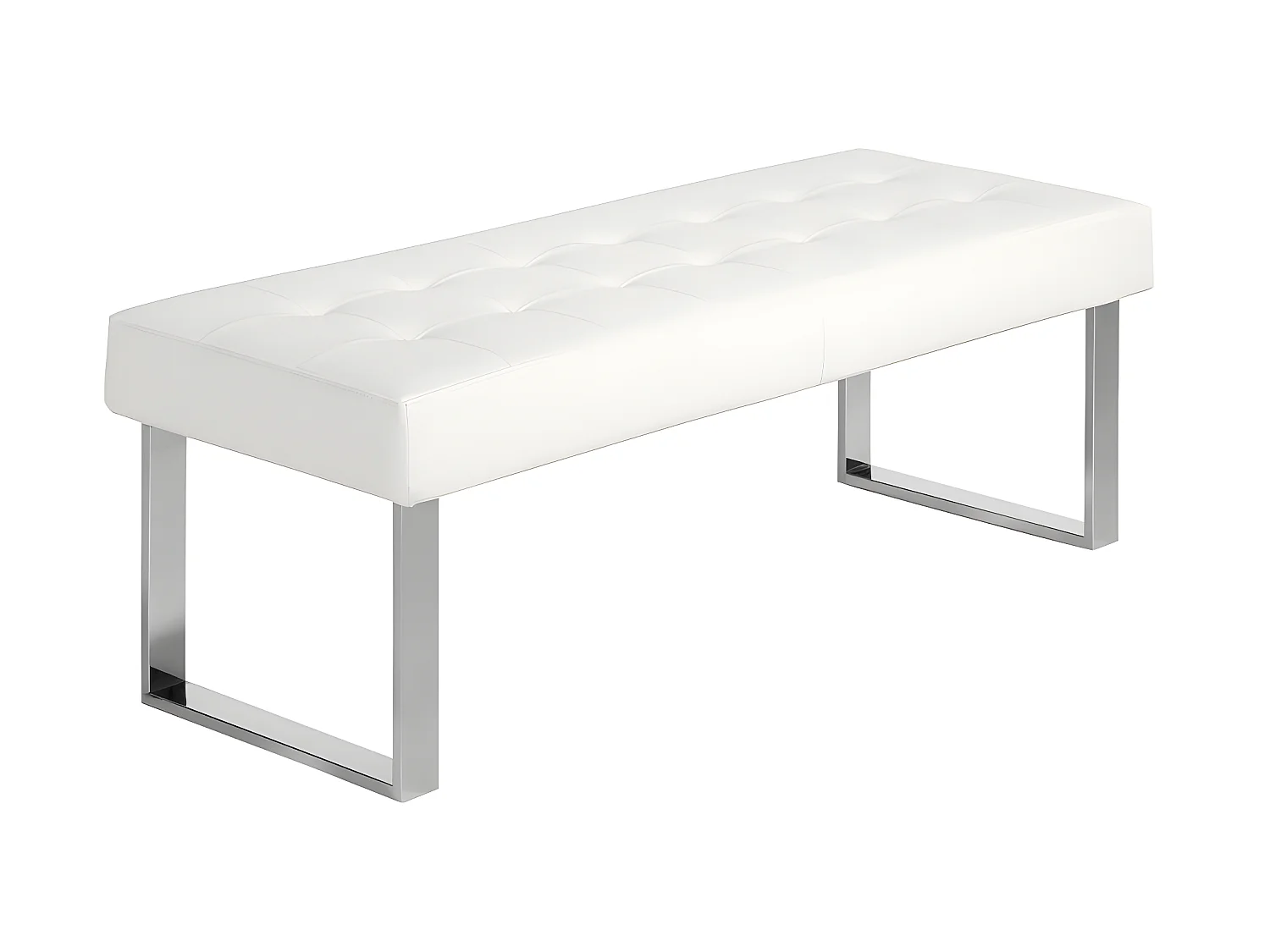 Banquette en simili cuir et acier chromé 5000 ANGEL CERDA
