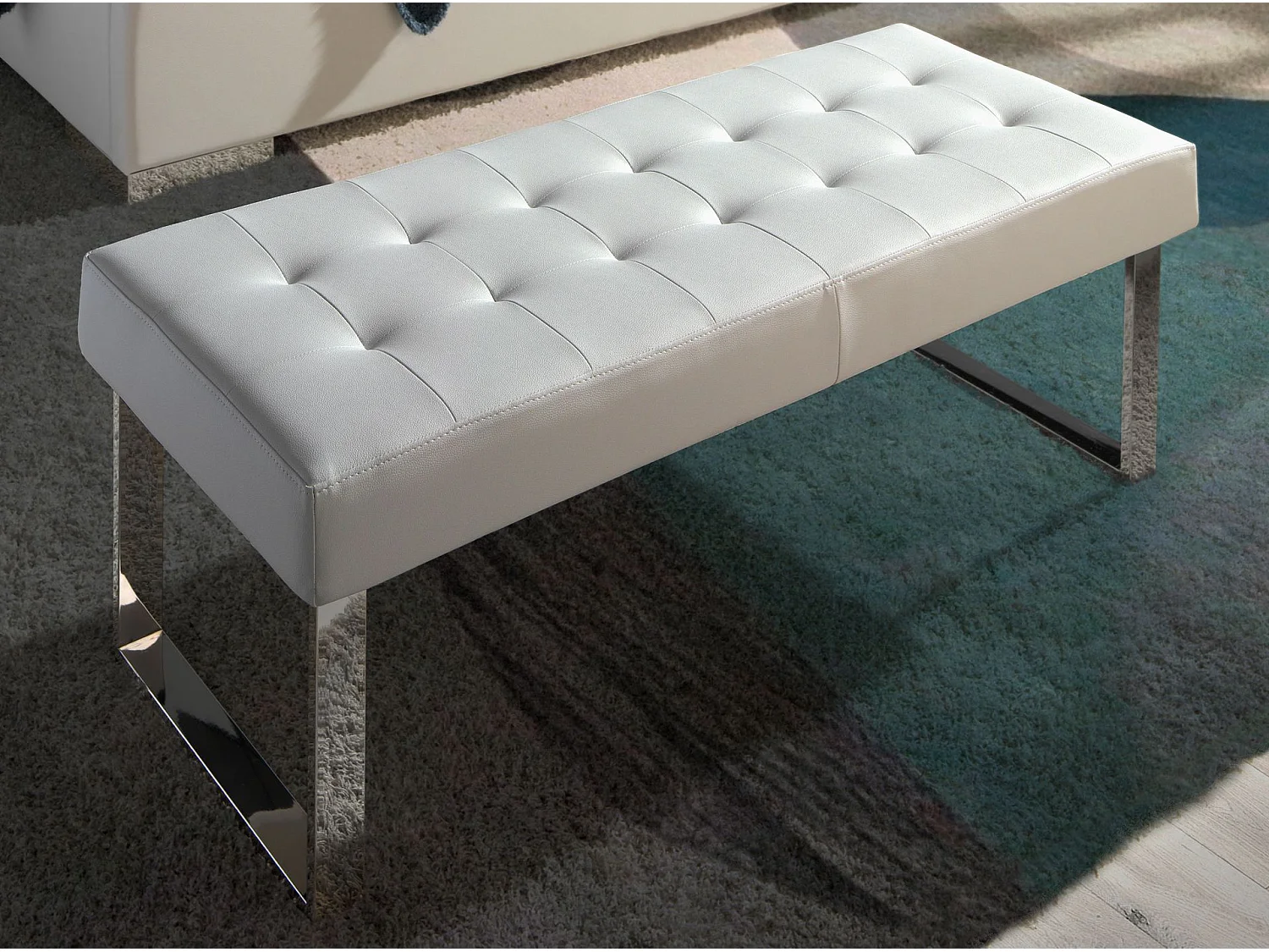 Banc en similicuir blanc 5000 ANGEL CERDA