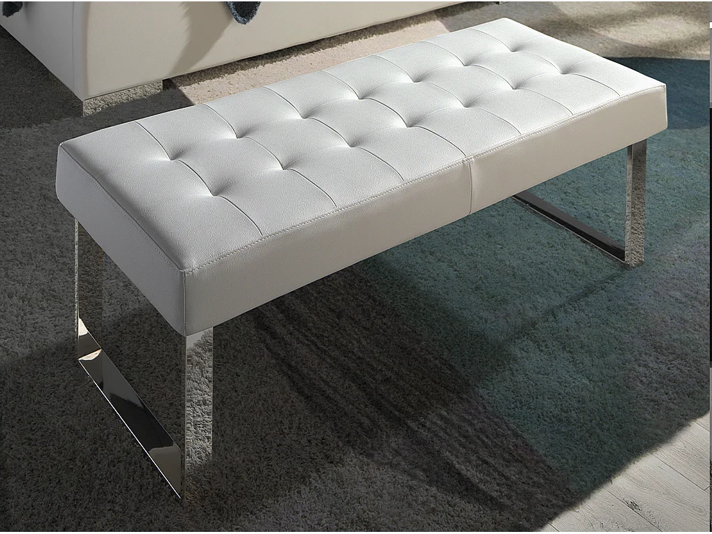 Banc en similicuir blanc 5000 ANGEL CERDA