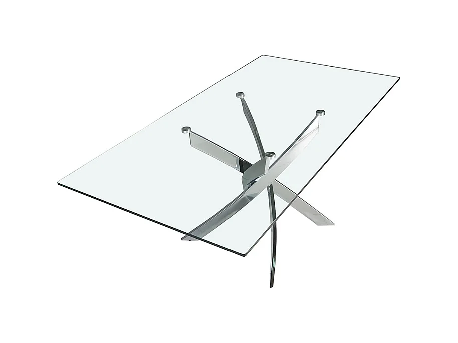 Mesa comedor rectangular cristal  1061 ANGEL CERDA