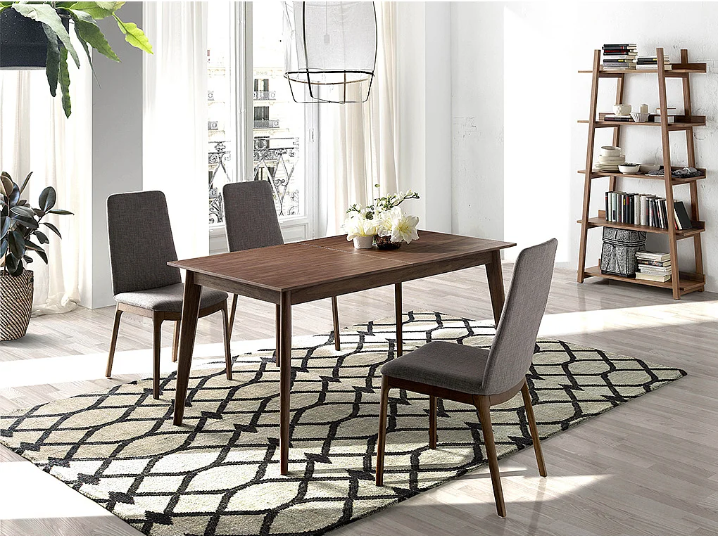 Table à manger extensible noyer 1008 ANGEL CERDA