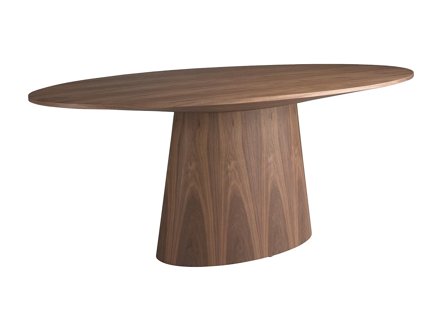 Table à manger ovale noyer 1013 ANGEL CERDA