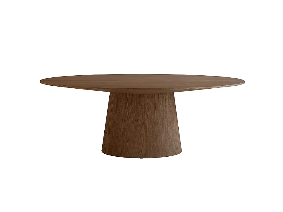 Oval walnut dining table 1013 ANGEL CERDA