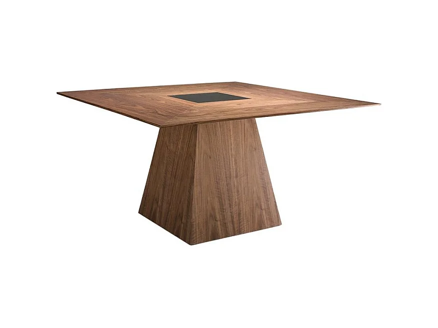 Table à manger avec verre noir 1079 ANGEL CERDA