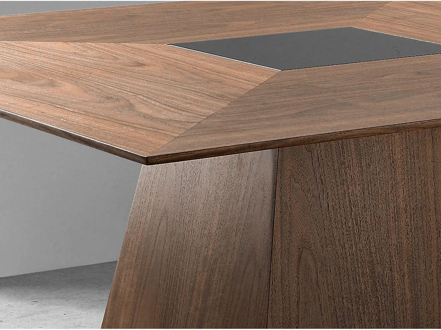 Eettafel vierkant walnoot fineer 1079 ANGEL CERDA