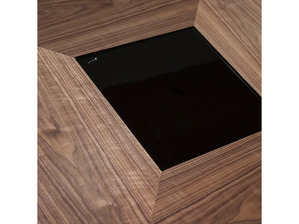 Eettafel vierkant walnoot fineer 1079 ANGEL CERDA