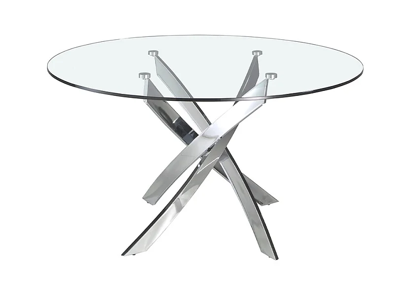 Ronde glazen eettafel 1061 ANGEL CERDA