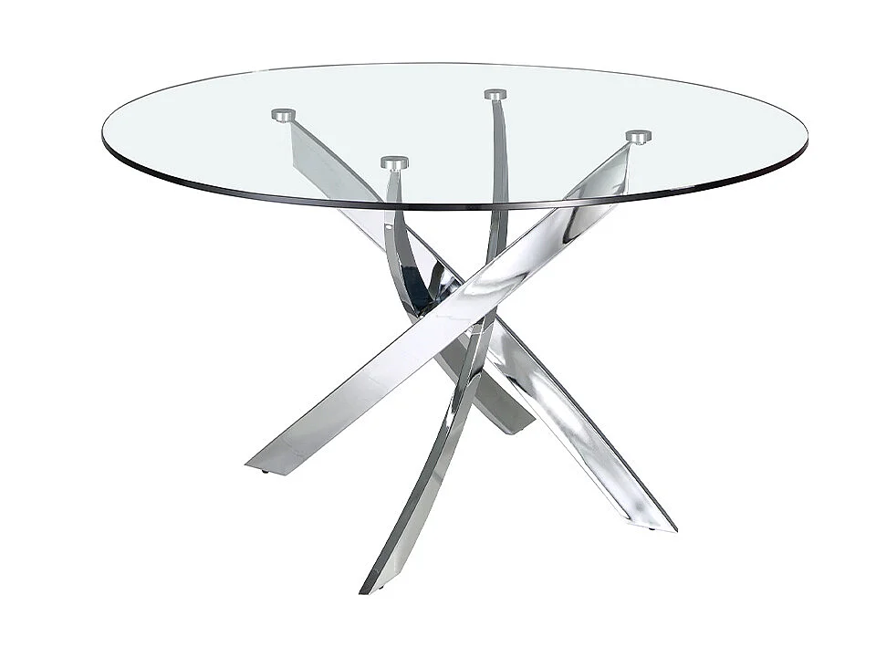 Ronde glazen eettafel 1061 ANGEL CERDA