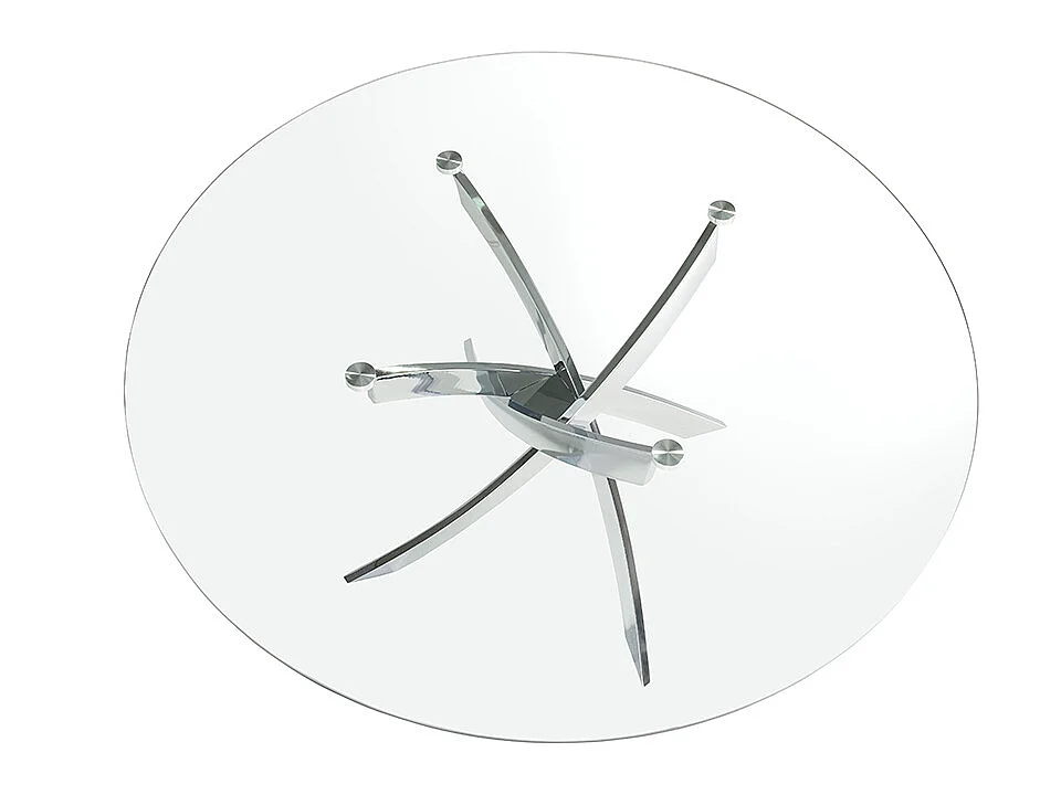 Ronde glazen eettafel 1061 ANGEL CERDA