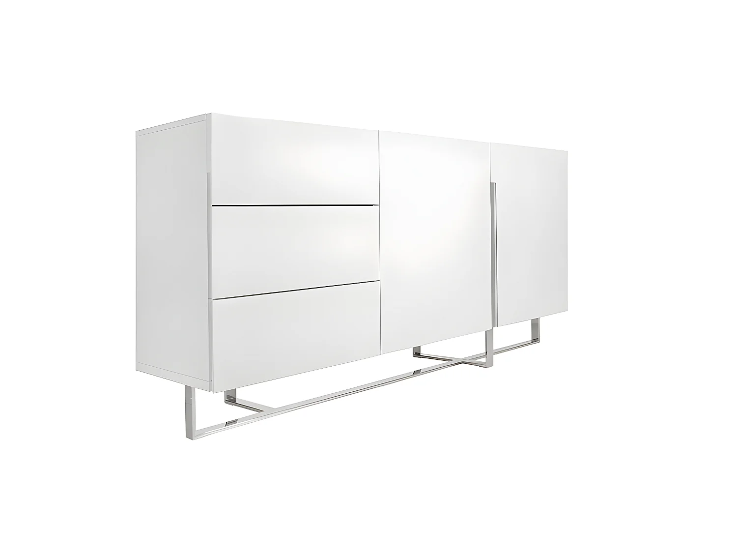 Weißes Sideboard mit Stahlbeinen  3051 ANGEL CERDA