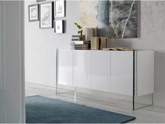 Kauf Unique Weißes Sideboard mit Glasseiten 3058 ANGEL CERDA