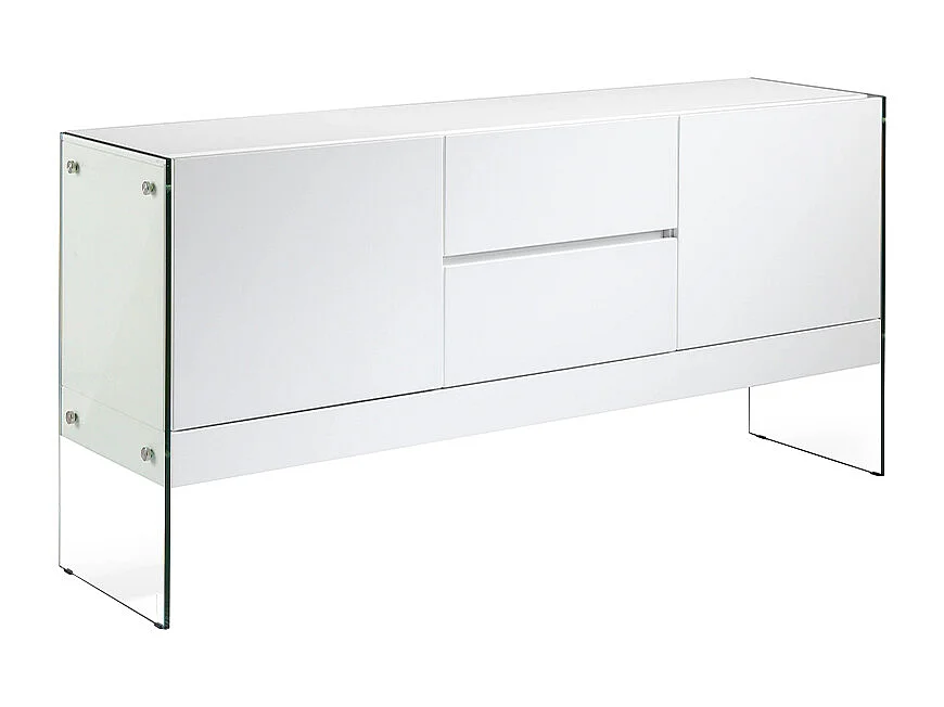 Witte buffetkast met glazen zijkanten 3063 ANGEL CERDA