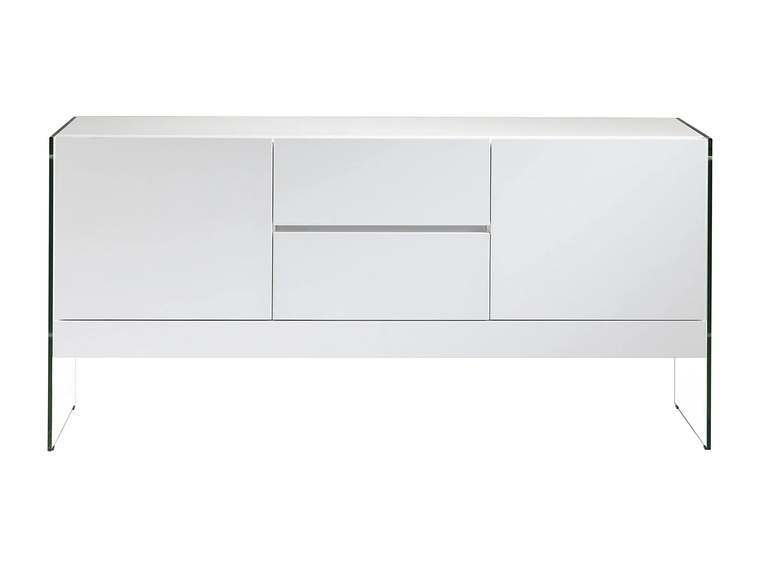 Dressoir van wit hout en gehard glas 3063 ANGEL CERDA