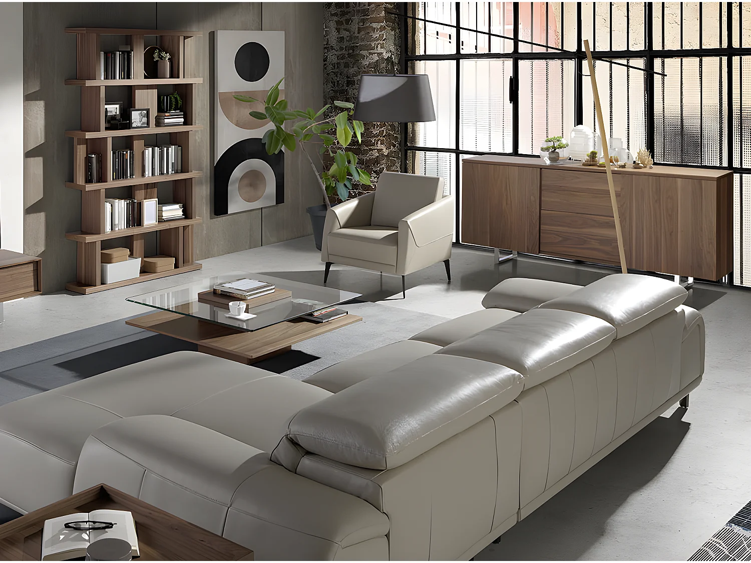 Kredens orzech i chromowana stal 3056 ANGEL CERDA