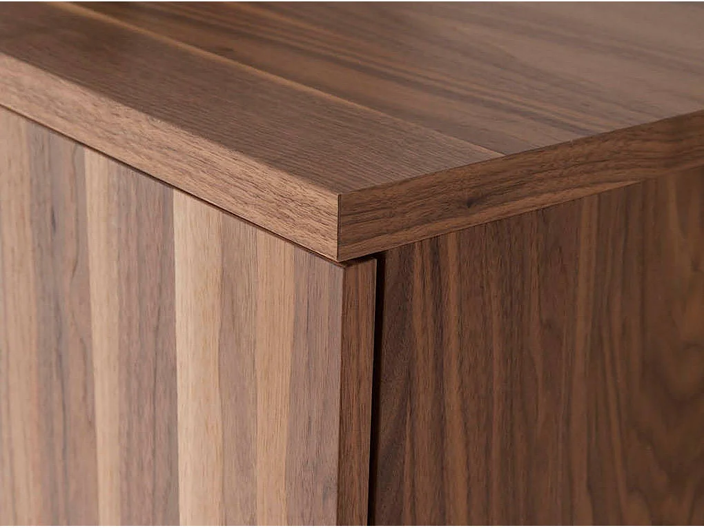 Dressoir walnoot en verchroomd staal 3056 ANGEL CERDA