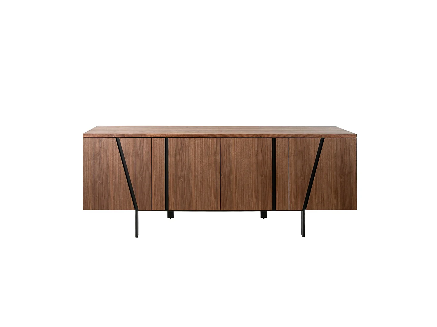 Buffet noyer et acier noir 3124 ANGEL CERDA