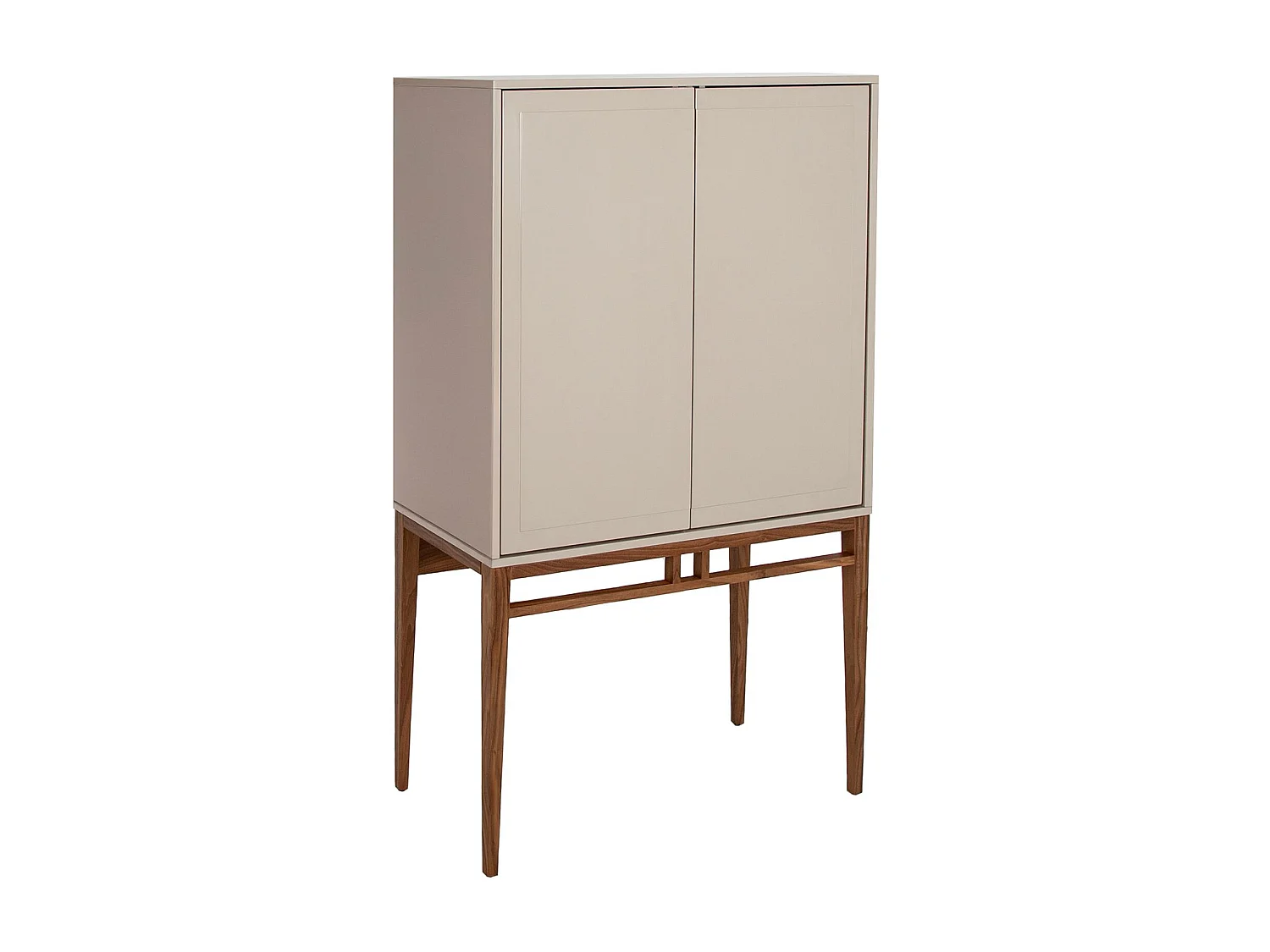 Buffet haut beige et noyer 3073 ANGEL CERDA