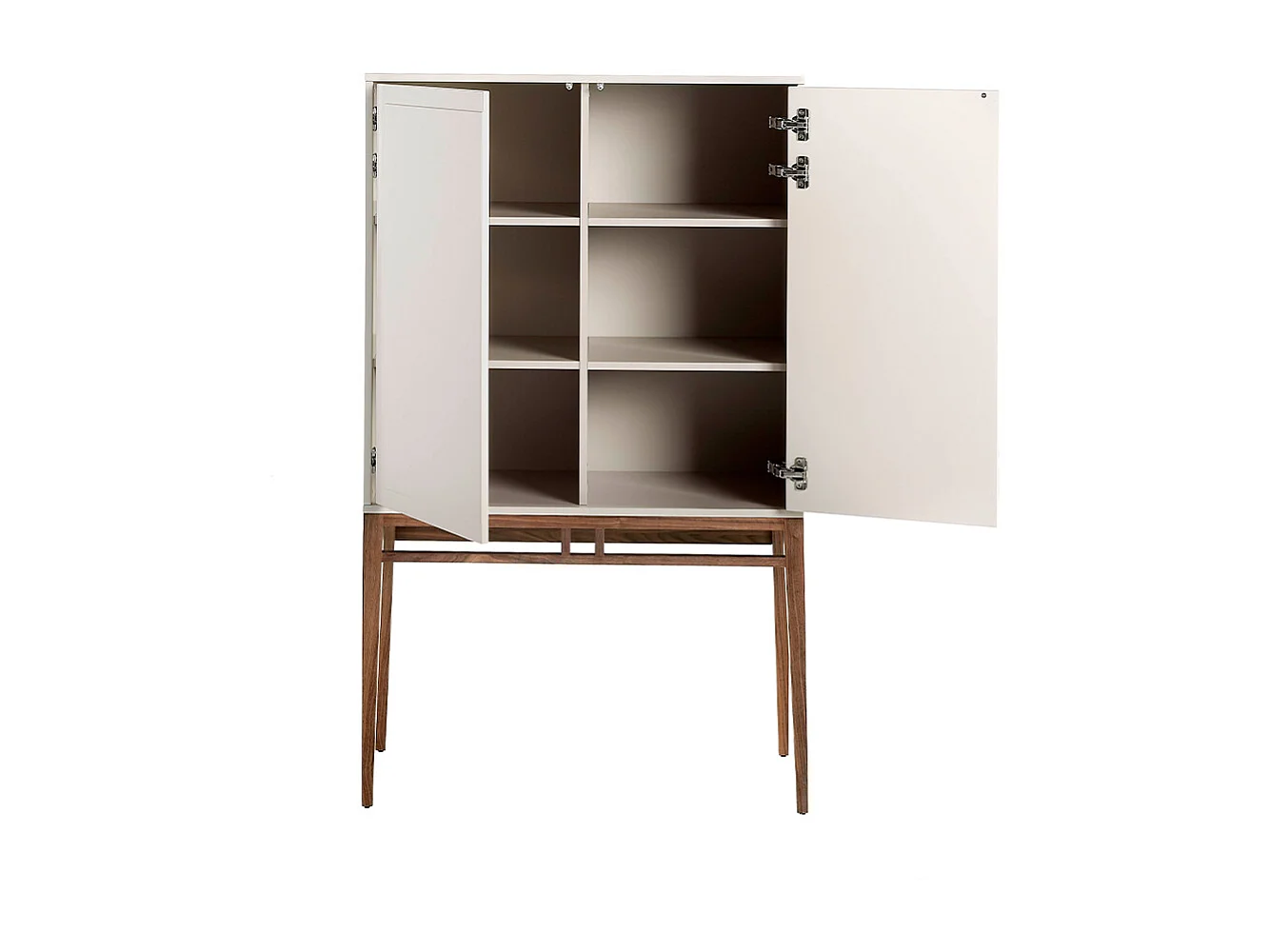 Buffet haut beige et noyer 3073 ANGEL CERDA