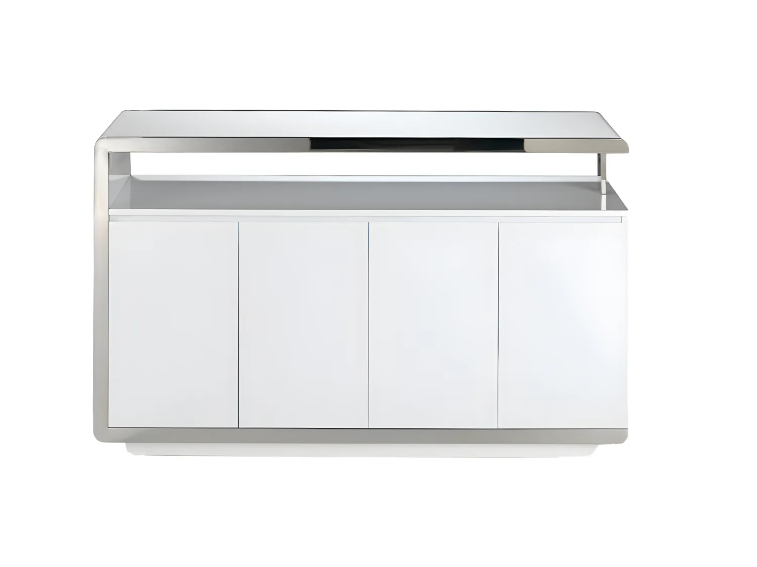 Weißes Sideboard mit Stahlstruktur  3055 ANGEL CERDA