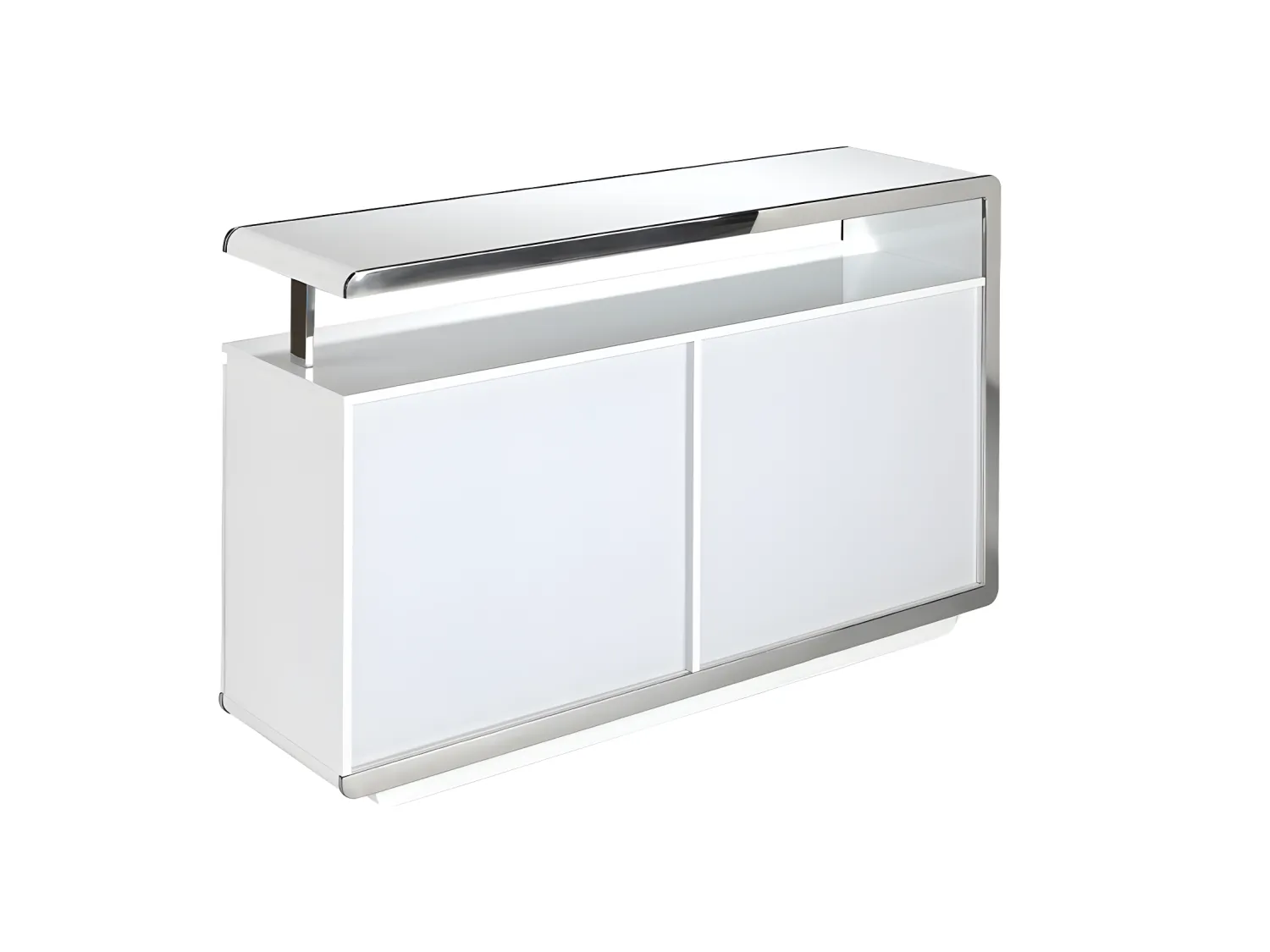 Weißes Sideboard mit Stahlstruktur  3055 ANGEL CERDA