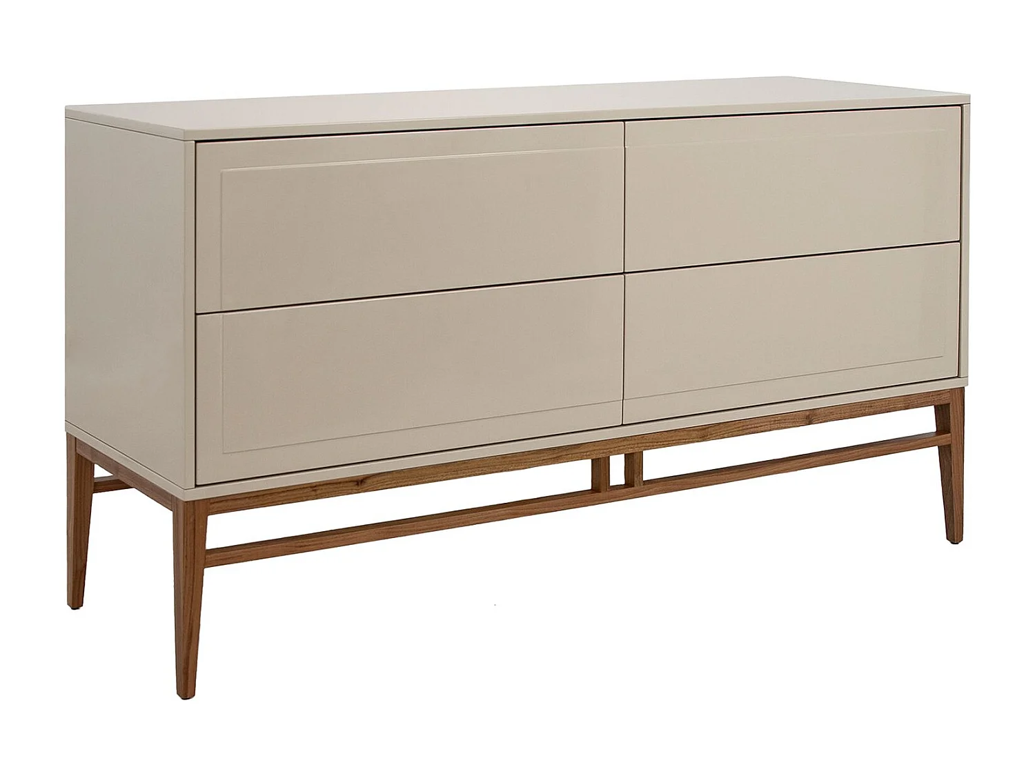 Buffet en bois beige et noyer 3074 ANGEL CERDA