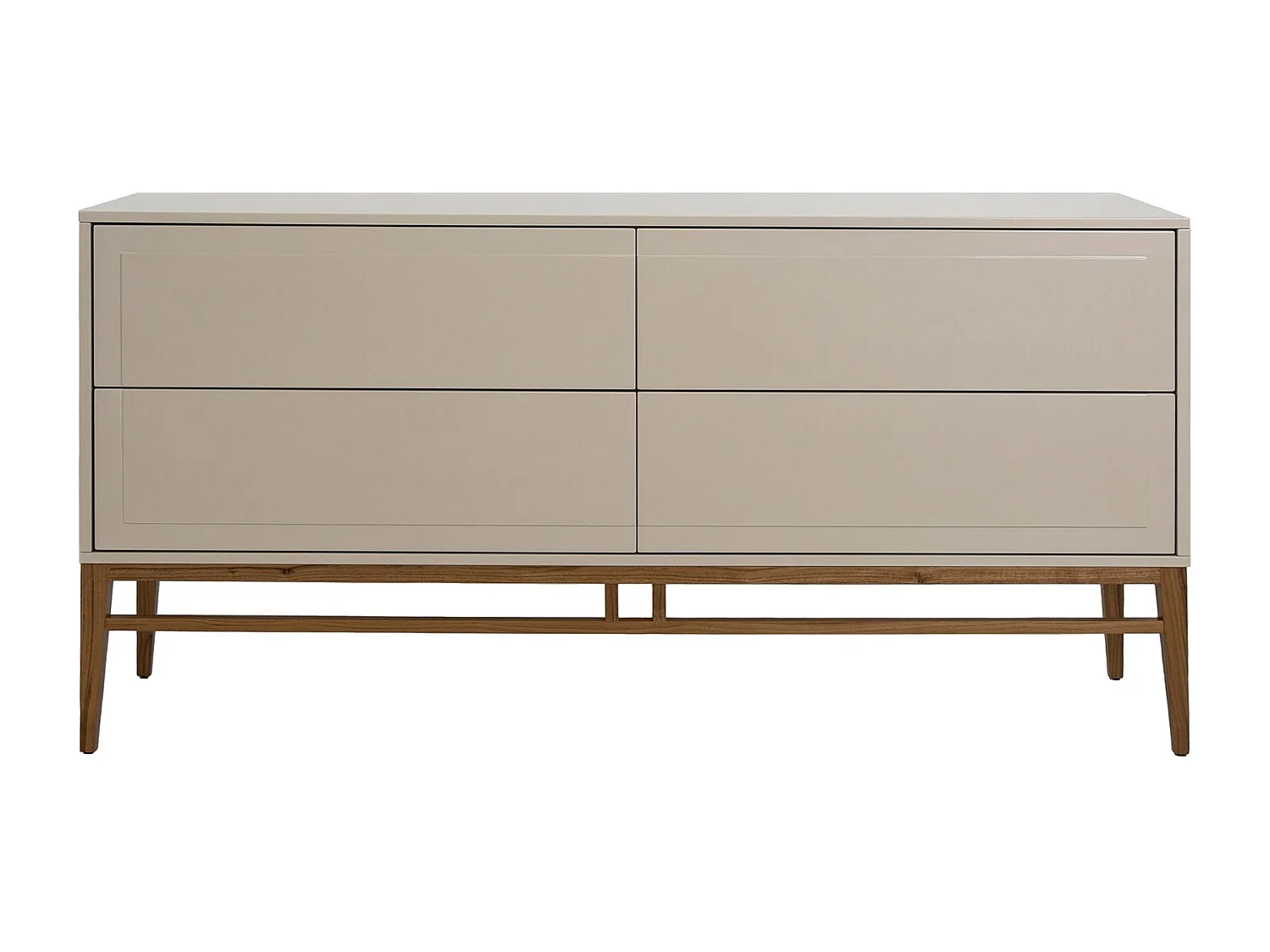 Buffet en bois beige et noyer 3074 ANGEL CERDA