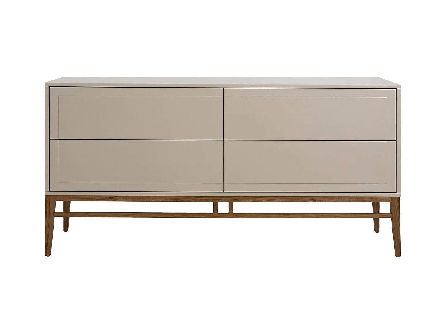 Buffet en bois gris et pieds en bois 3074 ANGEL CERDA