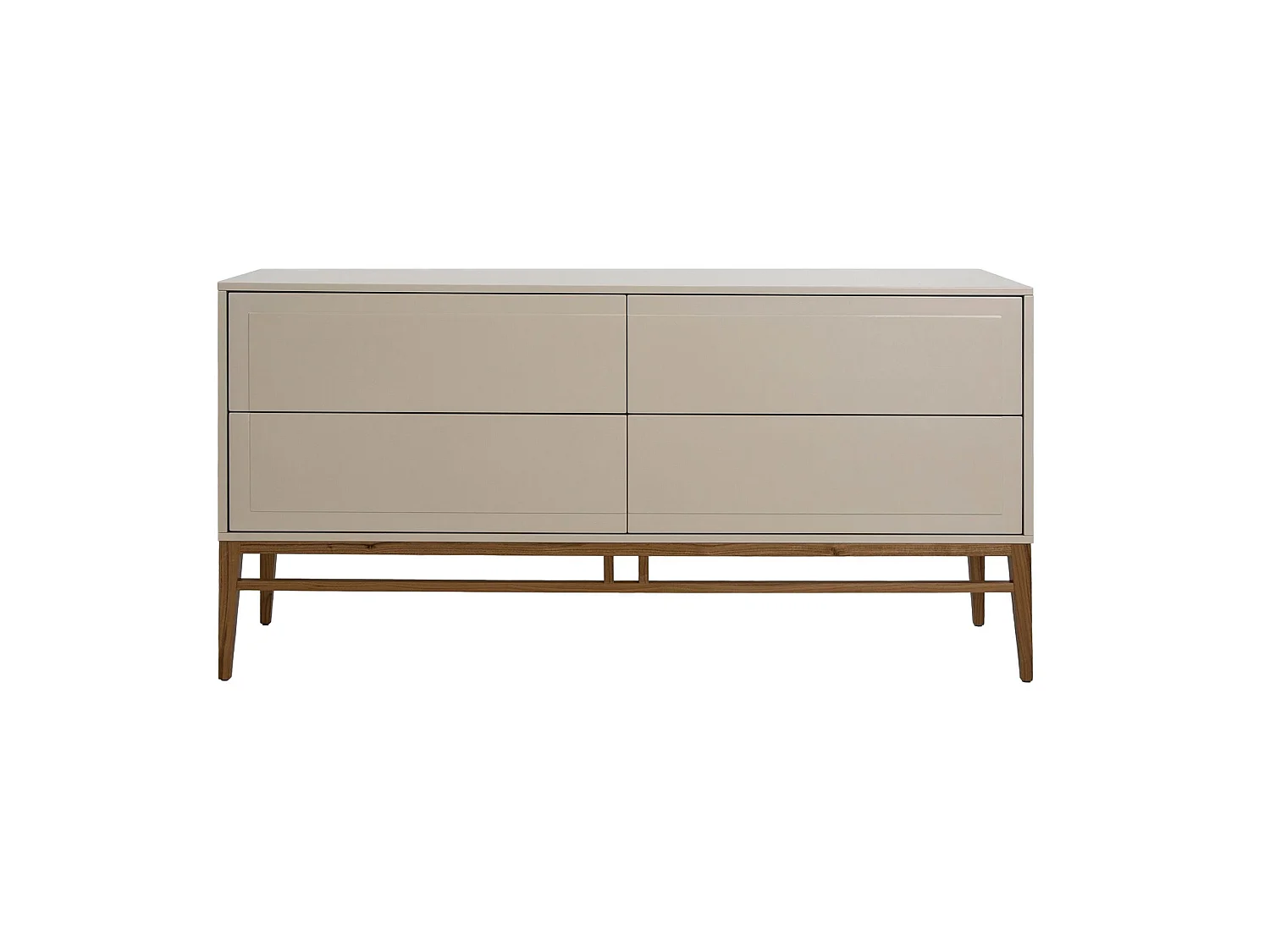 Anrichte in Beige und Nussbaumholz 3074 ANGEL CERDA