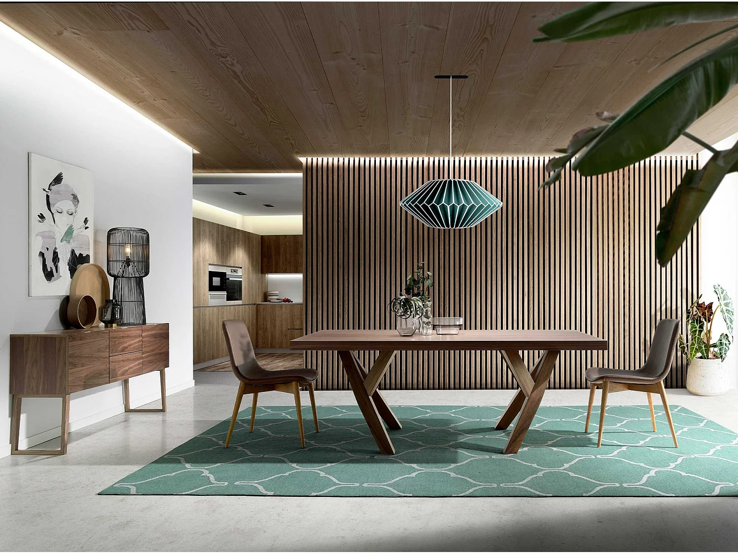 Credenza in legno di noce   3077 ANGEL CERDA