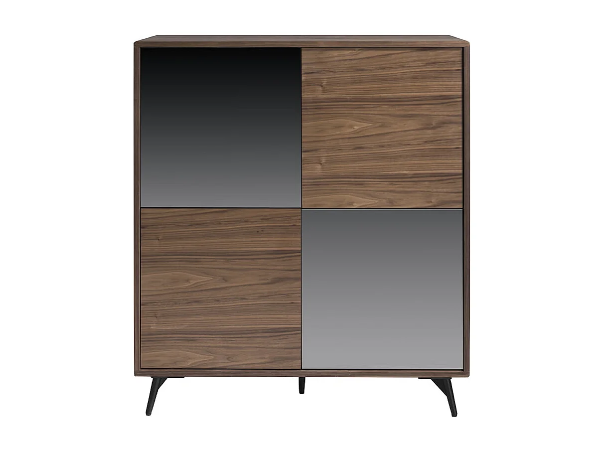 Buffet et portes en verre noir 3059 ANGEL CERDA