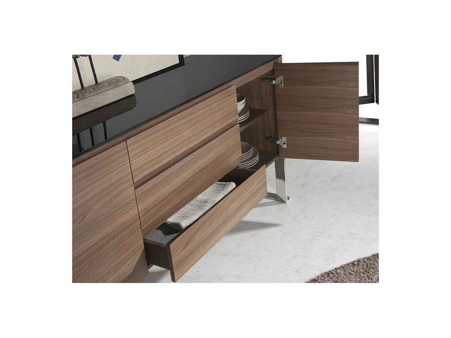 Sideboard aus Nussbaumholz   3060 ANGEL CERDA
