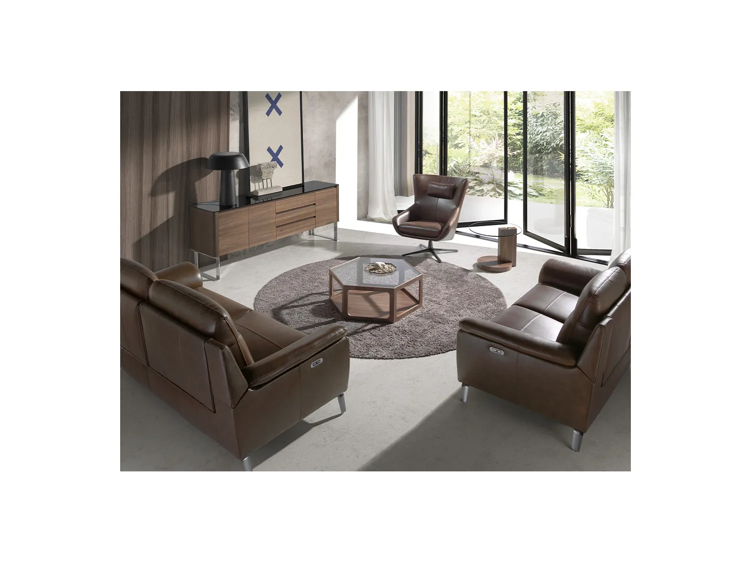 Sideboard aus Nussbaumholz   3060 ANGEL CERDA