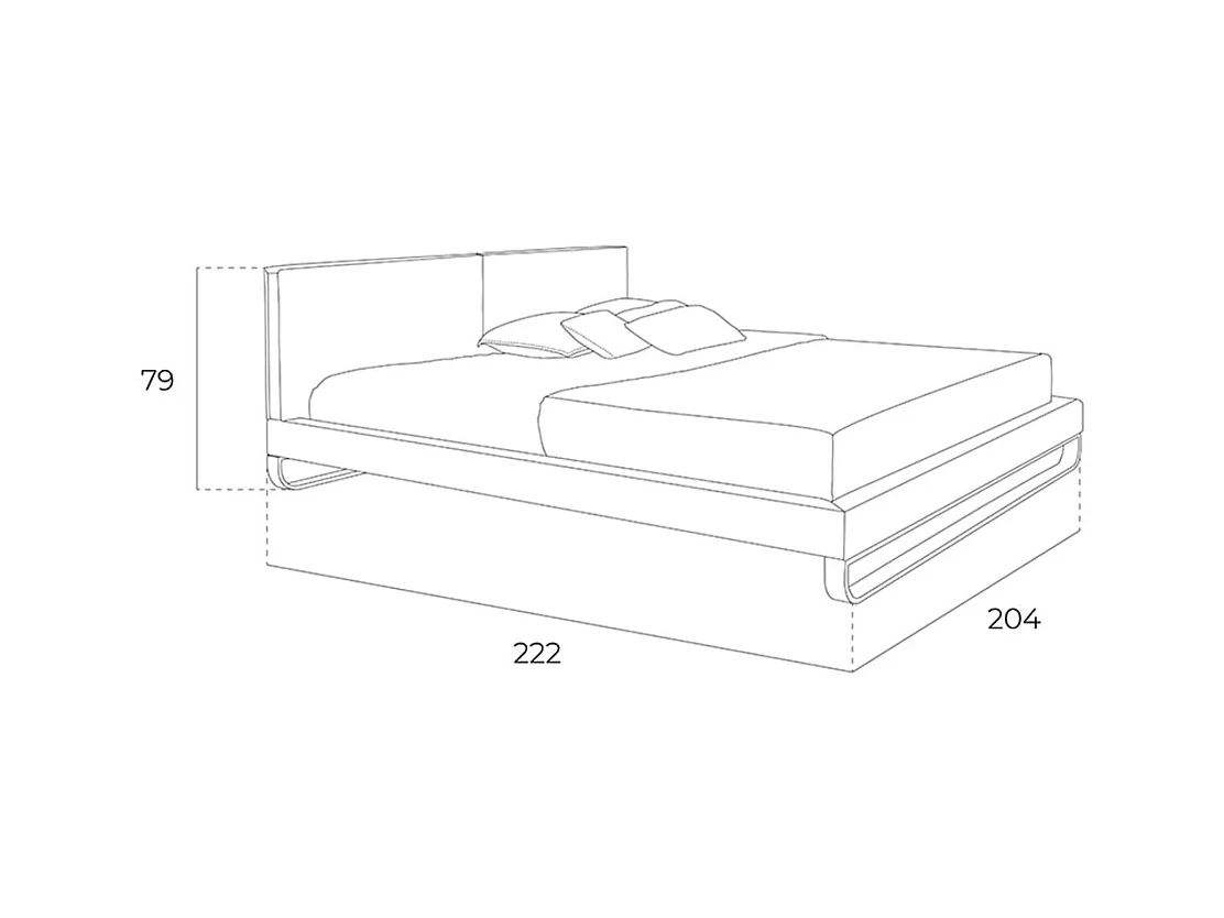 Lit en simili-cuir blanc