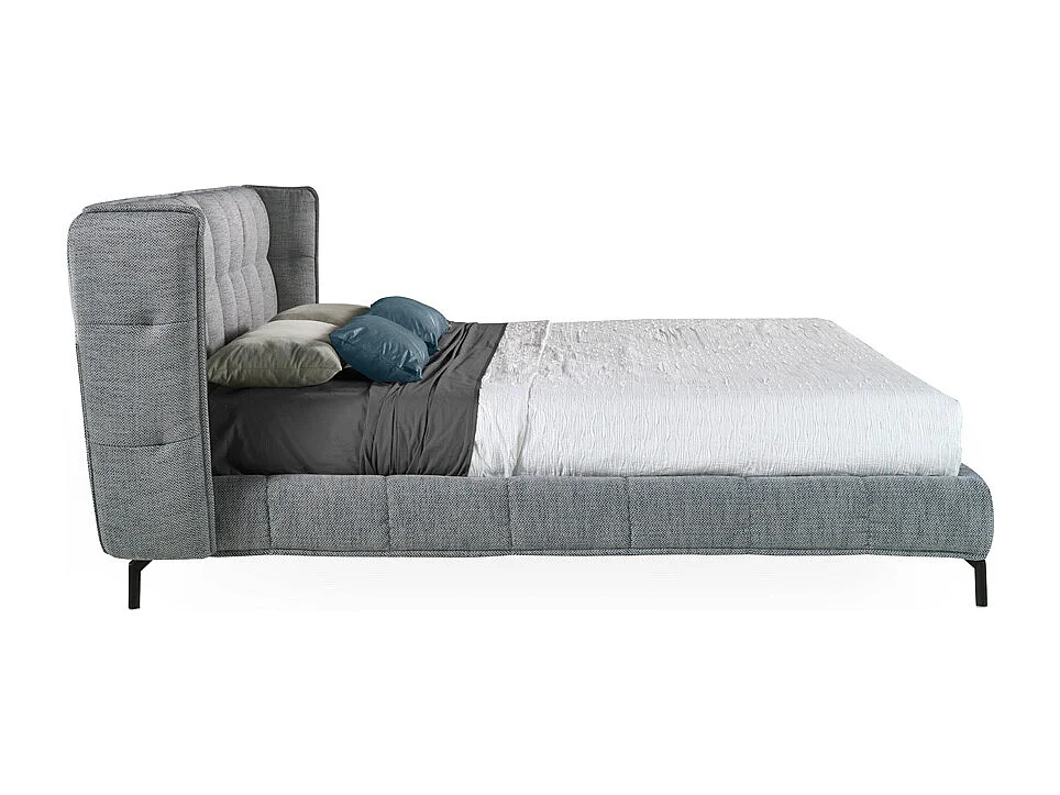 Lit matelassé en tissu bleu et blanc 7030 ANGEL CERDA