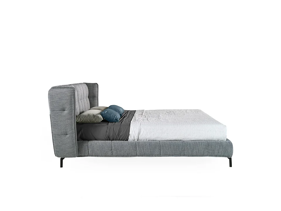 Blauw en wit doorgestikt bed 7030 ANGEL CERDA