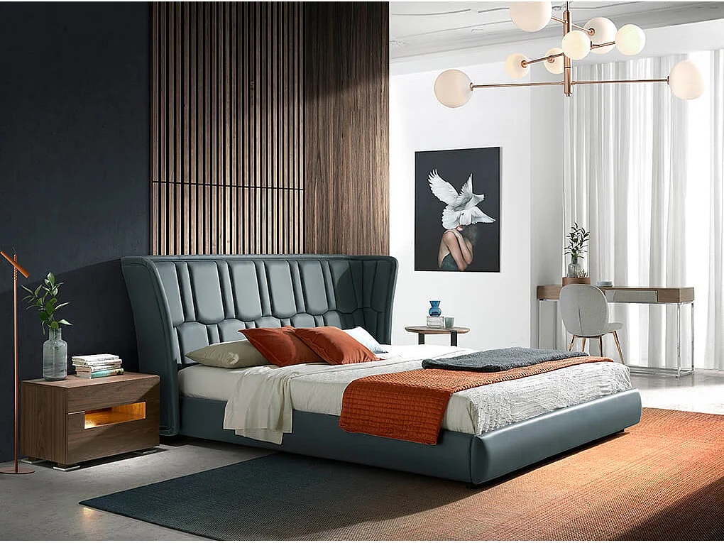 Kunstleer gestoffeerd bed 7067 ANGEL CERDA