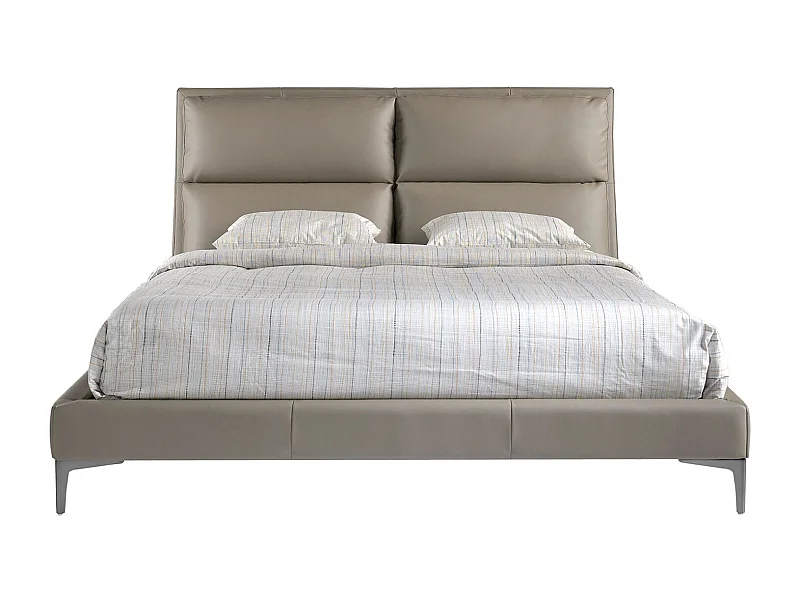 Lit en similicuir couleur vison 7014 ANGEL CERDA