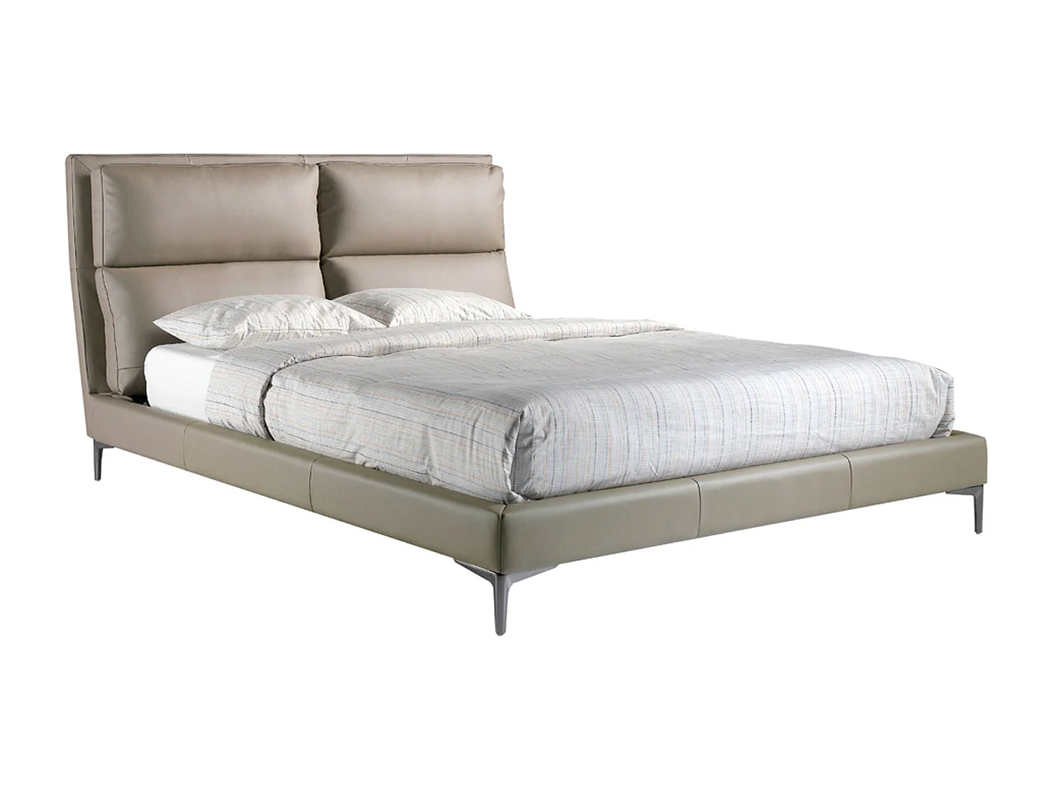 Lit en similicuir couleur vison 7014 ANGEL CERDA