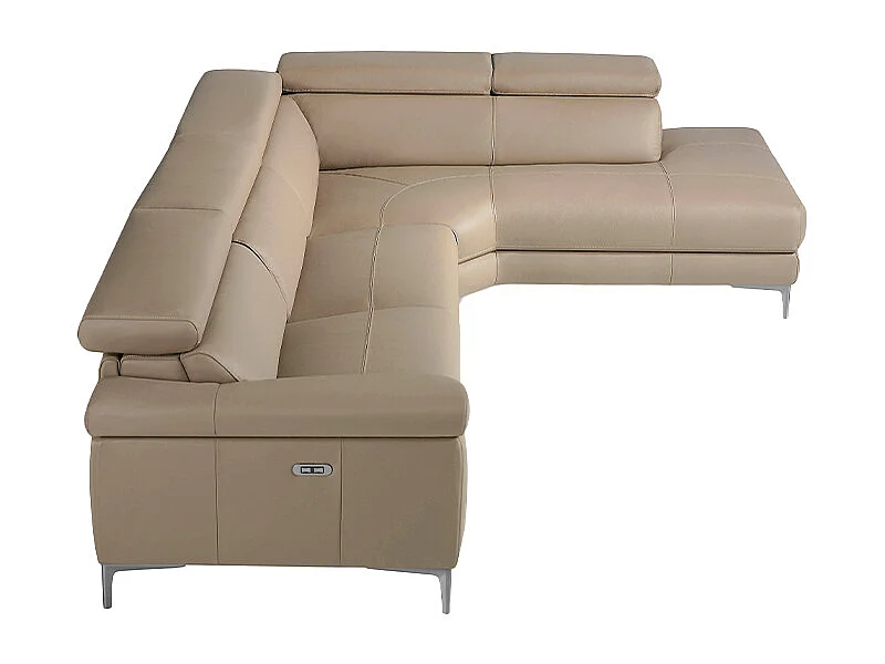 Canapé d'angle en cuir avec relax 6043 ANGEL CERDA
