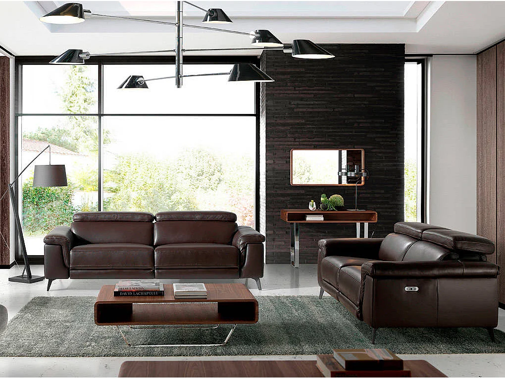 Canapé 3 places en cuir avec relax 6051 ANGEL CERDA