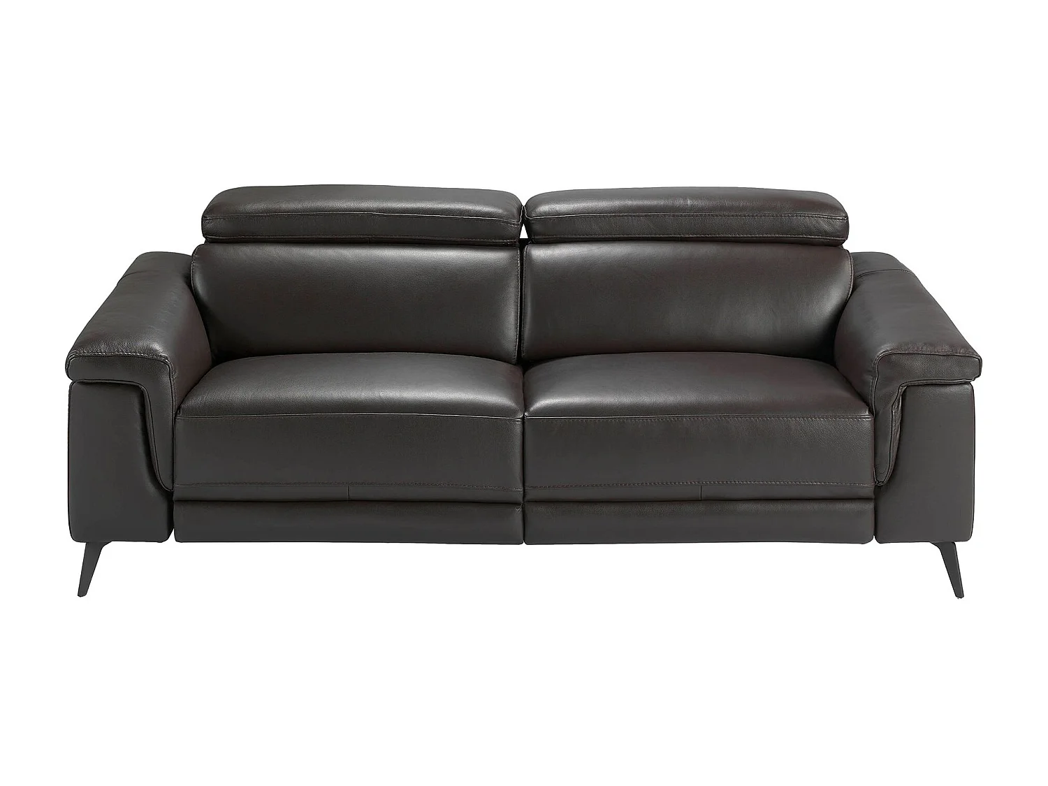 Canapé relax 3 places en cuir marron chocolat 6051 ANGEL CERDA