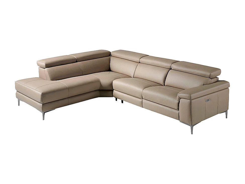 Divano relax chaise longue sinistra in pelle di visone 6042 ANGEL CERDA
