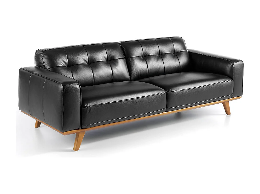 Divano 3 posti rivestito in pelle capitonné   6031 ANGEL CERDA