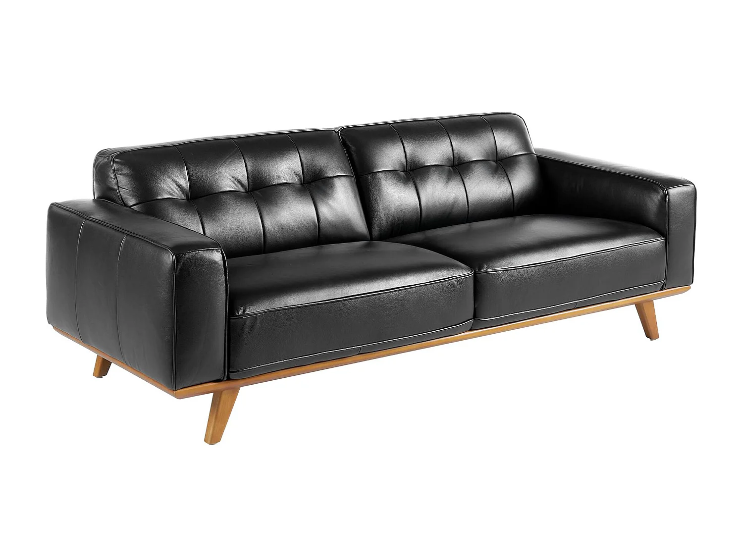 Canapé 3 places Chester en cuir noir 6031 ANGEL CERDA