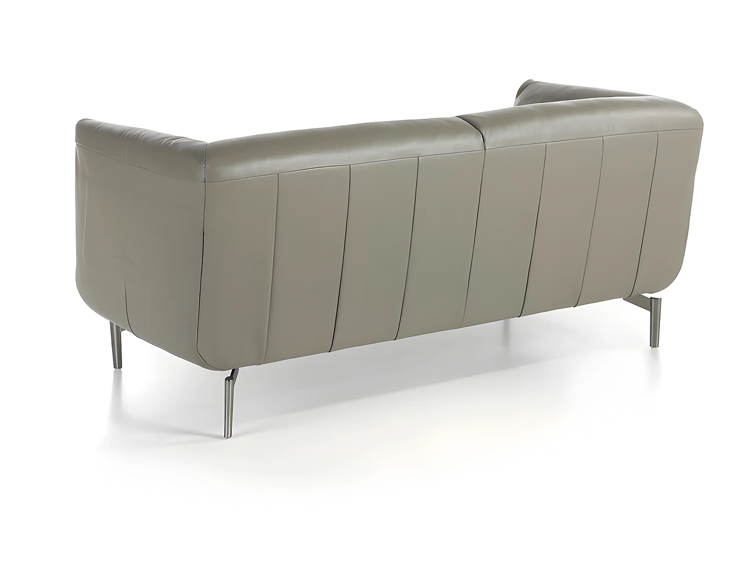 Canapé 2 places en cuir gris 6036 ANGEL CERDA