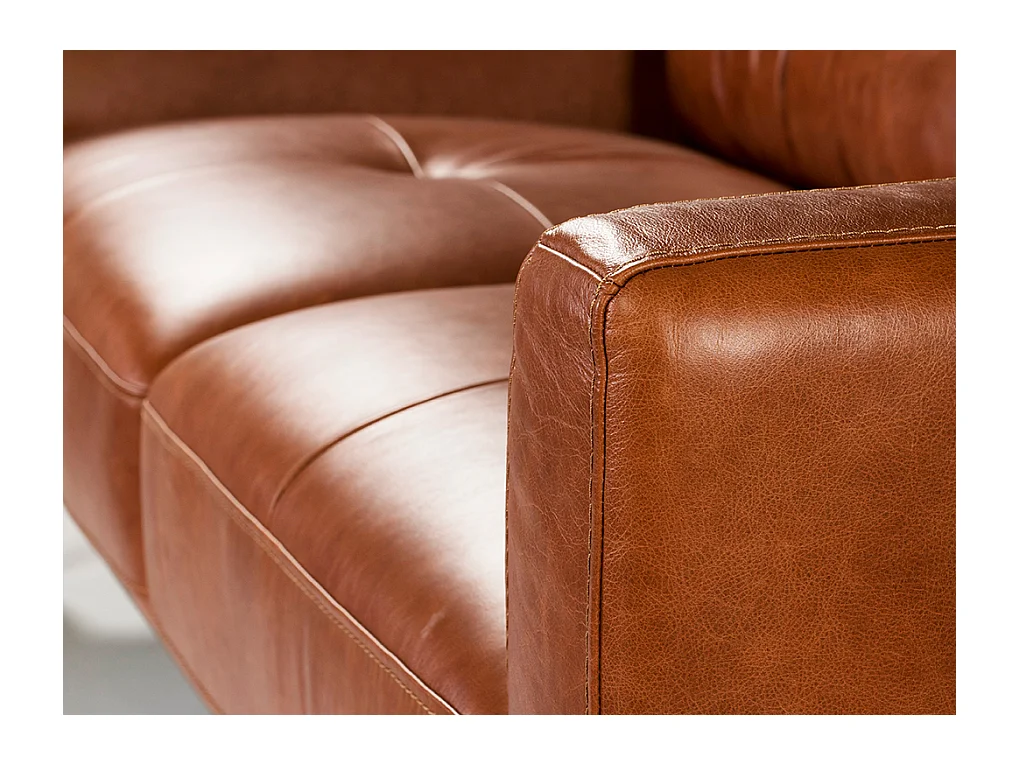 3-Sitzer-Sofa aus Büffel-Rindsleder 6047 ANGEL CERDA