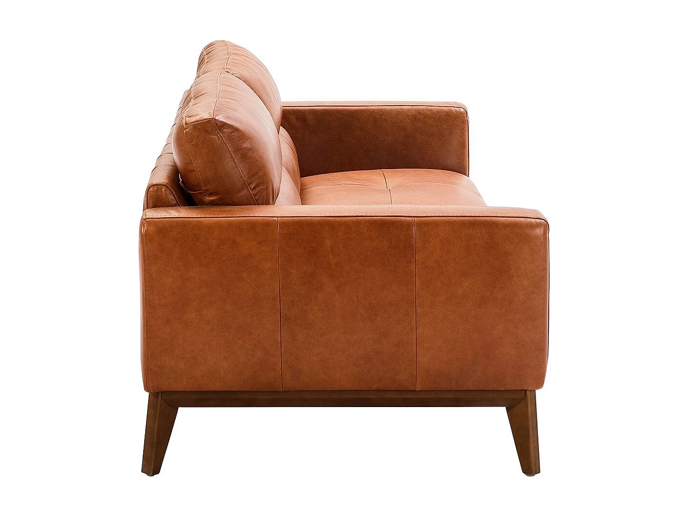 Divano a 3 posti in pelle marrone 6047 ANGEL CERDA