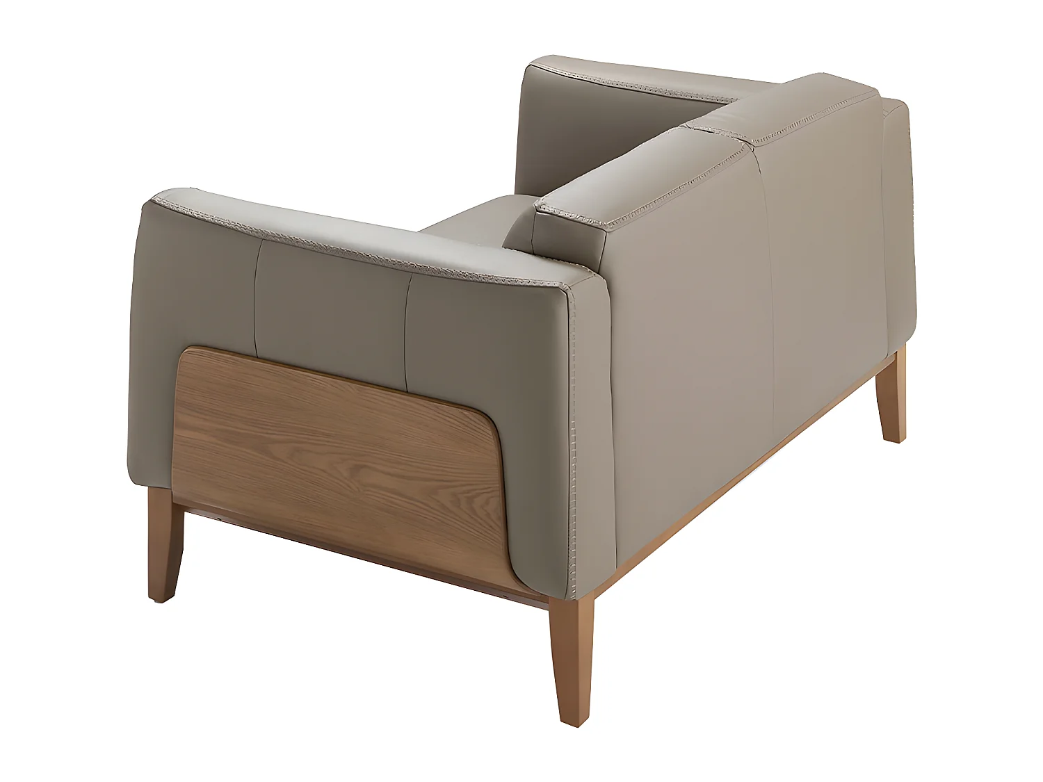 Canapé 2 places en cuir vison 6028 ANGEL CERDA