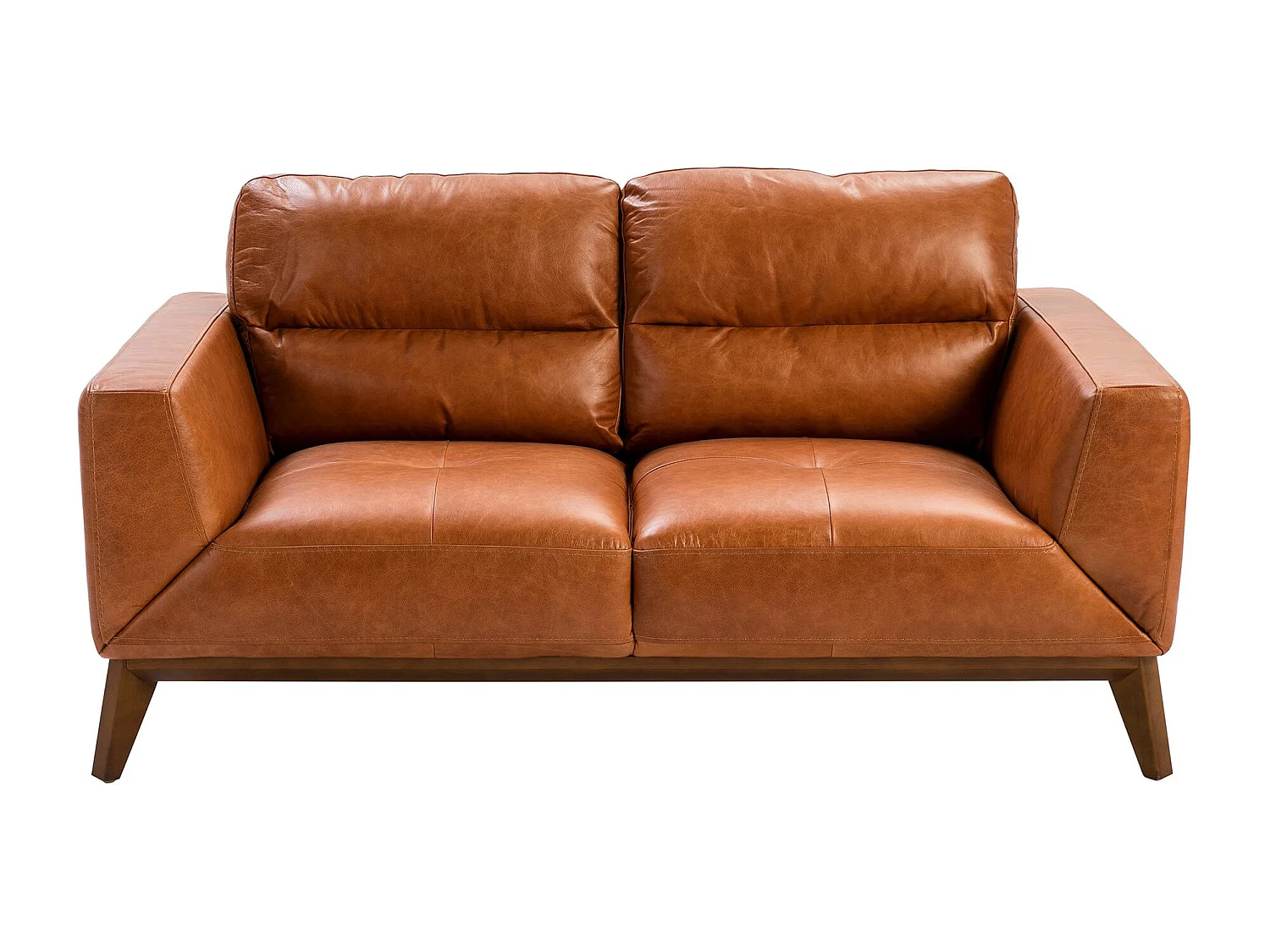 2-zitsbank in bruin leer 6046 ANGEL CERDA
