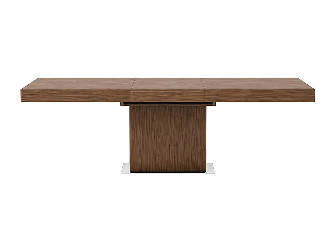 Mesa de jantar extensível em madeira folheada a nogueira  1015